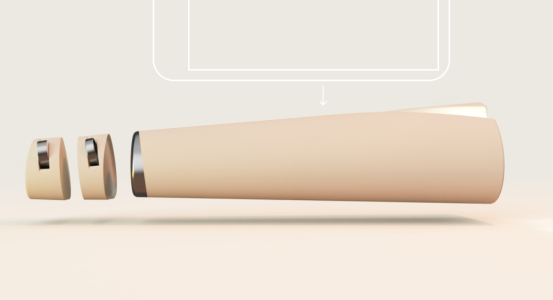 FertiNest as a tablet stand, so both partners are invited to look at the fertility treatment data, contrasting the individualistic smartphone app aproach.